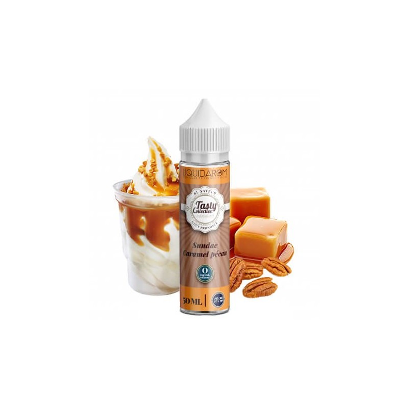 E-Liquide 50ml Tasty Sundae Caramel Pécan