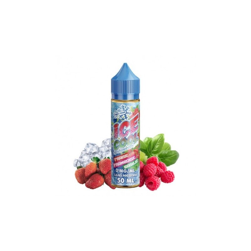 E-Liquide 50ml ICE COOL Framboise Basilic