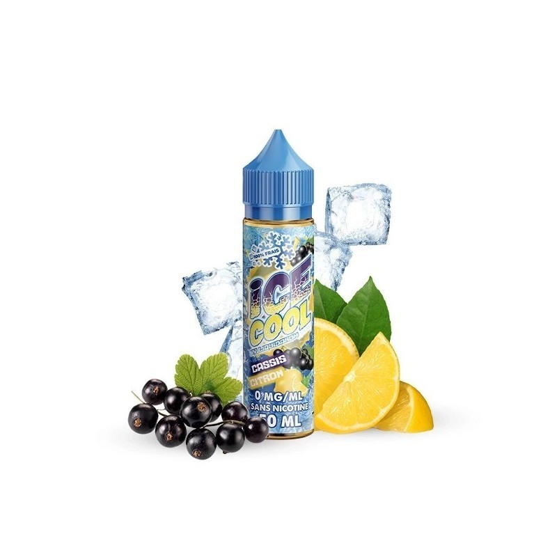 E-Liquide 50ml ICE COOL Cassis Citron