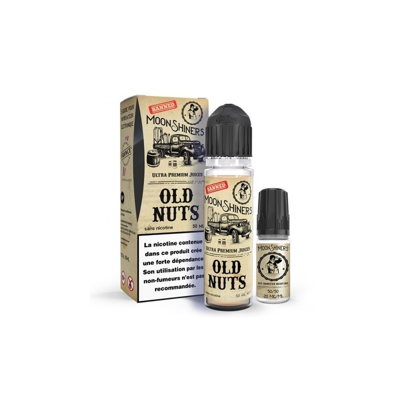 E-Liquide 50ml Old Nuts + Booster 3mg