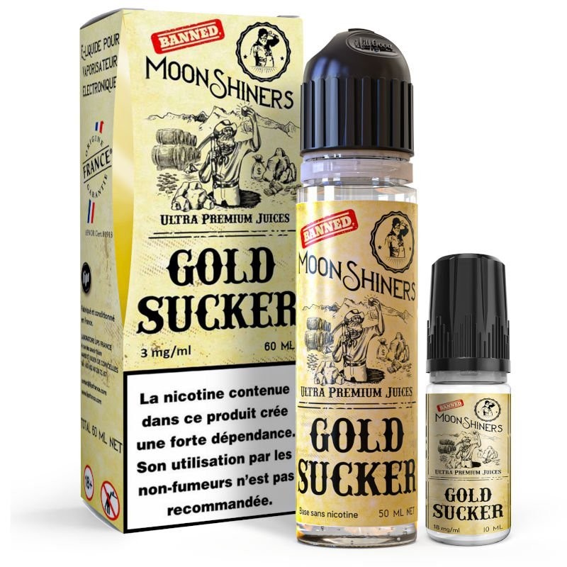 E-Liquide 50ml Gold sucker + Booster 3mg