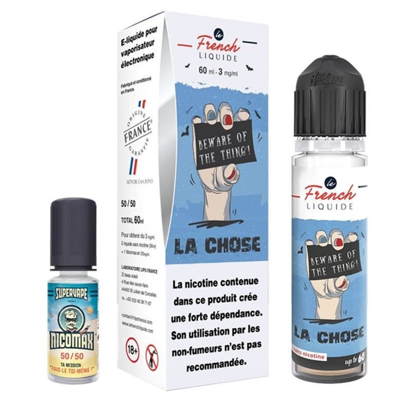 E-Liquide 50ml La chose+Booster 3mg