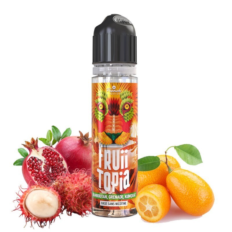 E-Liquide 50ml Lips Fruii topia Ramboutan Grenade Kumquat